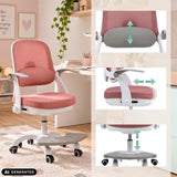 Dossier, accoudoir et hauteur d'assise réglables de la chaise pivotante pour des enfants Kiddy Smart Step de hjh OFFICE (image générée par IA)