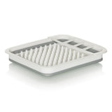 Conteneur pliable CLEAN SIL gris et blanc avec grille d'égouttage intégrée de hjh OFFICE