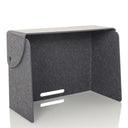 Cloison de table FLEXMIUT FOLD grise en feutre avec un passe-câble intégré de hjh OFFICE