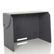 Cloison de table FLEXMIUT FOLD grise en feutre avec un passe-câble intégré de hjh OFFICE
