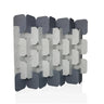 Cloisons de séparation FLEXMIUT PLUG en gris et gris clair avec un design en feutre tressé de hjh OFFICE