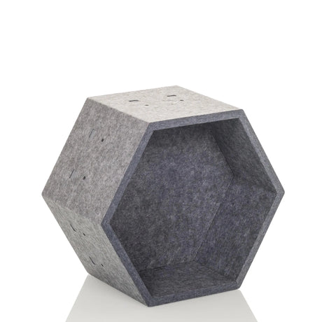 Cloison de séparation FLEXMIUT STORE S grise de forme hexagonale en feutre de hjh OFFICE