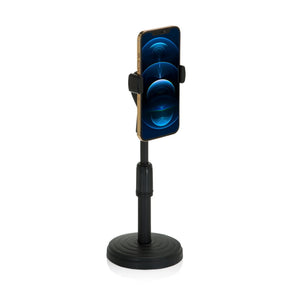 Support de téléphone portable & tablette FLEXMOBI II noir avec pied rond et smartphone de hjh OFFICE