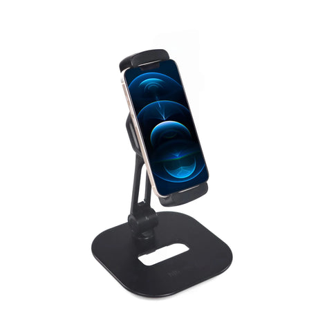 Support de téléphone portable & tablette FLEXMOBI IV noir avec bras réglable et base plate de hjh OFFICE