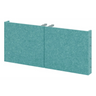 Paroi acoustique turquoise FlexWall en feutre avec supports métalliques de hjh OFFICE PRO