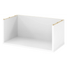 Caisson supérieur blanc FlexWall à structure ouverte et chants apparents de hjh OFFICE PRO
