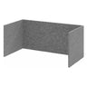 Enclos gris FlexWall avec trois parois de protection en forme de L de hjh OFFICE PRO