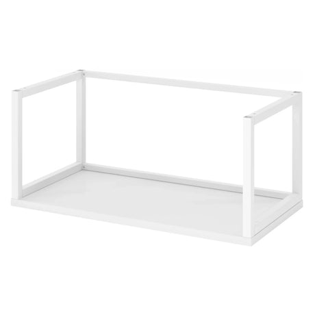 Cadre en métal blanc FlexWall avec une surface de rangement de hjh OFFICE PRO