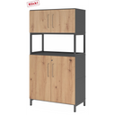 FlexWall | 4 OH | 2 x Türen + Rahmen | mit Sockelgestell - buerostuhl24