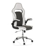 Fauteuil Gamer GAME SPORT PRO en blanc et gris foncé avec accoudoirs réglables de MyBuero