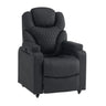 Fauteuil de salon Game Sport RX noir en similicuir avec surpiqûres en nid d'abeille et roulettes de hjh OFFICE