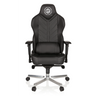 Fauteuil Gamer GAMEBREAKER COLOSSUS noir avec revêtement en similicuir et pied en étoile poli de hjh OFFICE