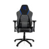 Fauteuil Gamer GAMEBREAKER POLARYS I en gris et bleu avec accents bleus et roulettes de hjh OFFICE