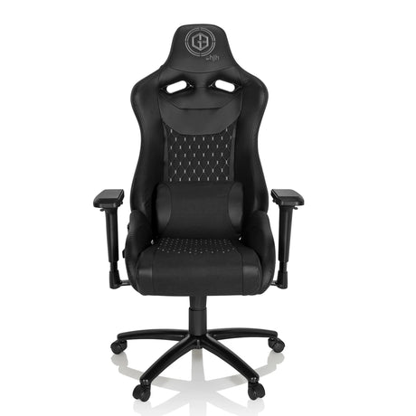 Fauteuil Gamer noir GAMEBREAKER SX 04 avec motif surpiqué et accoudoirs de hjh OFFICE