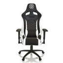 Fauteuil Gamer GAMEBREAKER SX 04 noir et blanc avec surpiqûres en diamant et accoudoirs de hjh OFFICE