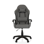 Fauteuil Gamer GAMEBREAKER W01 en gris et noir avec coussins de cou et lombaire de MyBuero