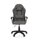 Fauteuil Gamer GAMEBREAKER W01 en gris et noir avec coussins de cou et lombaire de MyBuero