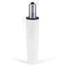 Vérin à gas GF-S blanc avec cylindre en métal argenté et tête noire de hjh OFFICE