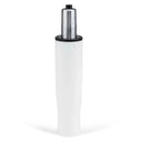 Vérin à gas GF-S blanc avec cylindre en métal argenté et tête noire de hjh OFFICE