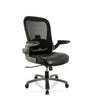 Siège pivotant XXL INSTRUCTOR T I en noir avec assise en similicuir et dossier en maille de hjh OFFICE