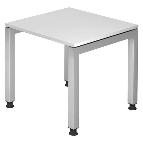 Bureau réglable en hauteur JAVA 8 S en blanc avec plateau carré de hjh OFFICE PRO