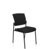 Chaise à quatre pieds K9 V PRO noire avec assise et dossier rembourrés de hjh OFFICE