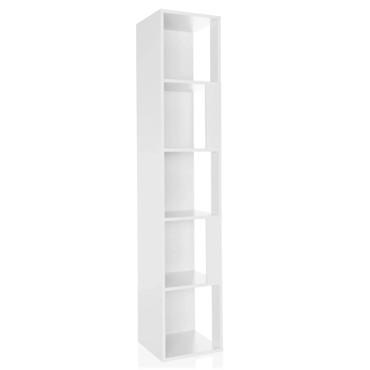 Étagère blanche KALAG S avec cinq niches ouvertes de hjh LIVING