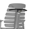 Cintre KB ERGO LINE noir sur le dossier d'une chaise de bureau grise de hjh OFFICE