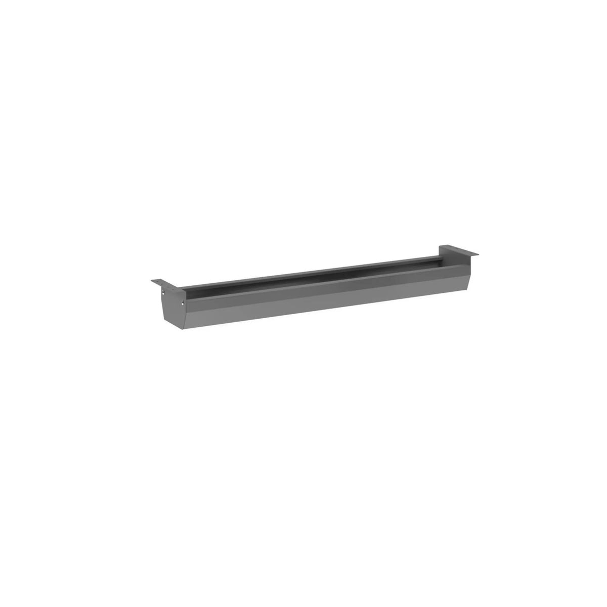 Goulotte de câbles horizontale KC G en graphite d'une longueur de 120 cm de hjh OFFICE PRO