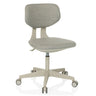 Chaise pivotante pour des enfants KID CLASSIC grise avec revêtement en tissu et cinq roulettes de hjh OFFICE