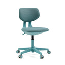 Chaise pivotante pour des enfants KID COLORE bleue avec assise et dossier en tissu de hjh OFFICE