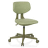 Chaise pivotante pour des enfants KID COLORE verte avec revêtement en tissu et cinq roulettes de hjh OFFICE
