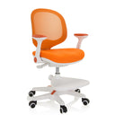 chaise pour enfants KID ERGO en orange avec structure blanche et repose-pieds intégré de hjh OFFICE