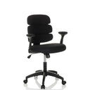 Chaise pivotante pour des enfants KID ERGOLINO B noire avec dossier et accoudoirs rembourrés de hjh OFFICE