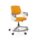 Chaise pivotante pour des enfants KID FLEX en orange avec cadre blanc et pied gris de hjh OFFICE