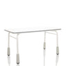 Bureau enfant KID GRO T gris clair avec plateau blanc et pieds stables de hjh OFFICE