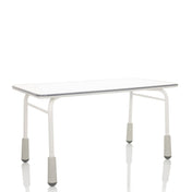 Bureau enfant KID GRO T gris clair avec plateau blanc et pieds stables de hjh OFFICE