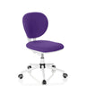 Chaise pivotante pour des enfants KID VIVO mauve avec pied en étoile blanc et roulettes de hjh OFFICE