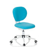 Chaise pivotante pour des enfants KID VIVO turquoise avec pied en étoile blanc et cinq roulettes de hjh OFFICE