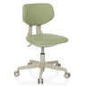 Chaise pivotante pour des enfants KIDDY CLASSIC avec revêtement en tissu vert et piètement beige sur roulettes de hjh OFFICE