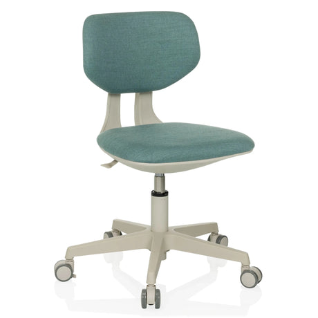 Chaise pivotante pour des enfants KIDDY CLASSIC bleue avec structure claire et roulettes de hjh OFFICE