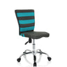 Chaise pivotante pour des enfants KIDDY COMFORT I en gris et turquoise avec revêtement en maille et piètement brillant de hjh OFFICE