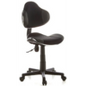 Chaise pivotante pour des enfants KIDDY GTI-2 noire avec revêtement en maille et cinq roulettes de hjh OFFICE