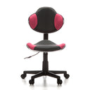 Chaise pivotante pour des enfants KIDDY GTI-2 grise avec accents roses et revêtement en maille de hjh OFFICE