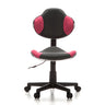 Chaise pivotante pour des enfants KIDDY GTI-2 grise avec accents roses et revêtement en maille de hjh OFFICE