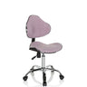 Chaise pivotante pour des enfants KIDDY GTI-3 rose avec pied en étoile chromé et roulettes de hjh OFFICE