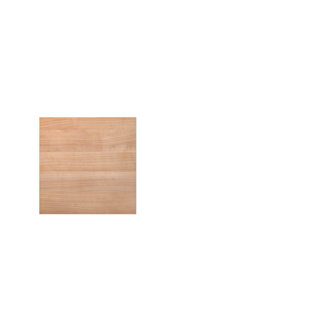 Table carrée KONTOR KP 8 aspect noyer de 80 x 80 cm de hjh OFFICE PRO