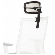 Appuie-tête KS ASPEN noir avec rembourrage blanc et bras de support réglable de hjh OFFICE