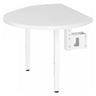 Platine d'extension blanche LA92 C avec console et deux pieds de support de hjh OFFICE PRO
