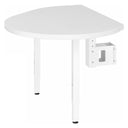 Platine d'extension blanche LA92 C avec console et deux pieds de support de hjh OFFICE PRO